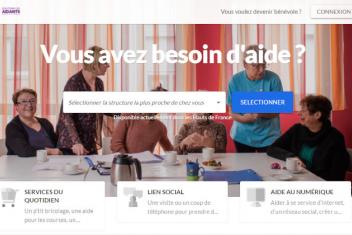 Capture d'écran de la page d'accueil de la plateforme SCALAA